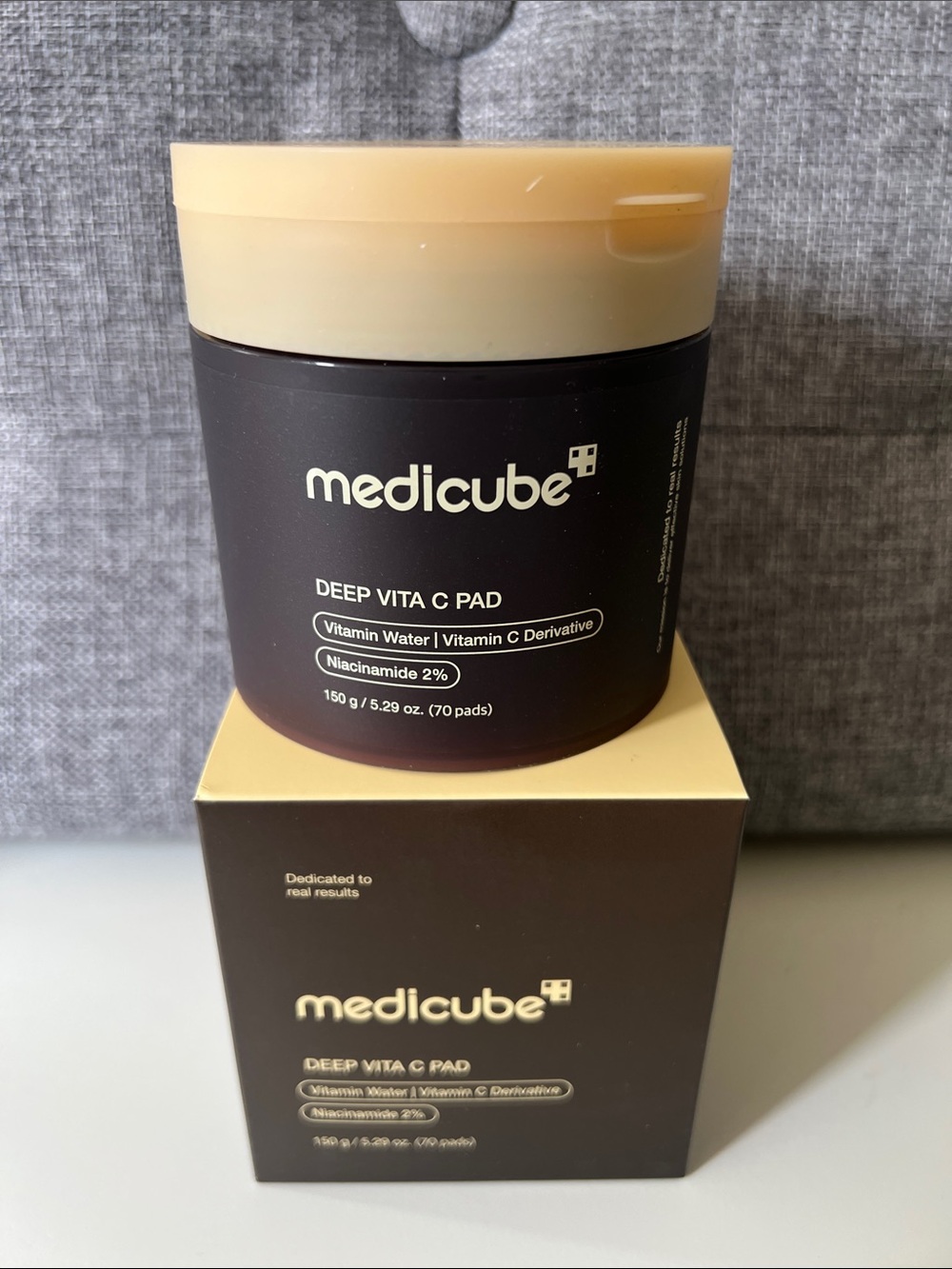 Authentic Medicube Deep Vita C Pad - Yellow and Brown Vitamin C Pads